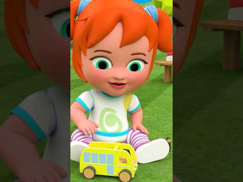 #Shorts Cute Baby Girl Learning Street Vehicles Names | Kids Educational videos 2024