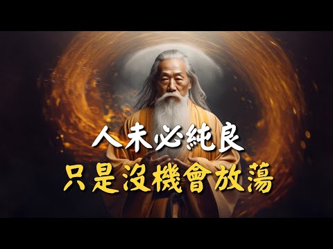 沒有絕對的好人與壞人，人未必純良，只是沒機會放蕩 #禪能量