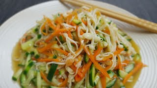 How to make a delicious Enoki Mushroom Salad