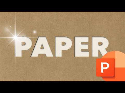 Paper Cutout Text Effect PowerPoint