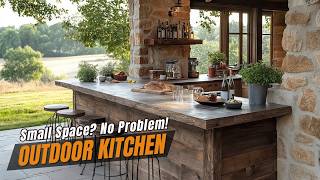 Small Space? No Problem! Rustic Outdoor Kitchen Ideas Just for You