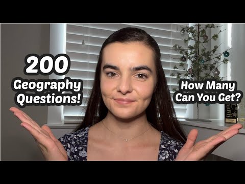 ASMR Whispering 200 Geography Trivia Questions