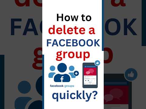 How to delete a Facebook group quickly?  #DeleteFacebookGroup 🎉😊