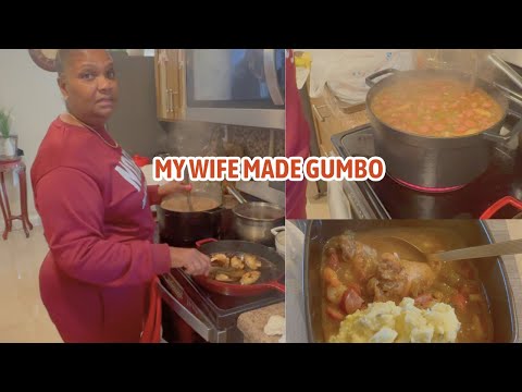 MY WIFE MADE GUMBO #fypyoutube #gumbo #foodie #food #christmas #explorepage #cooking