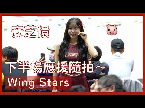 【Wing Stars】安芝儇下半場應援隨拍～🐷 │ 20241130 台鋼獵鷹開幕戰 有Fu城市