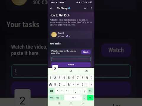 Tapswap how to get rich video code#tapcoin #tapswap #cryptocurrency #faucetpay #bitcoinpayments