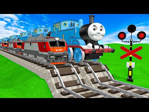 電車アニメ | Railway Crossing Train Crossing| Fumikiri 3D Railroad Crossing Animation #2