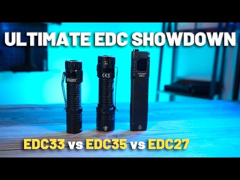 EDC27 vs EDC33 vs EDC35 - Ultimate Nitecore EDC Flashlight Showdown