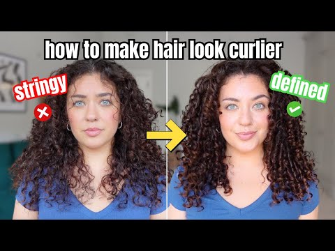 How to Fix Stringy, Limp Hair: Make Your Hair Look Curlier With Styling Techniques