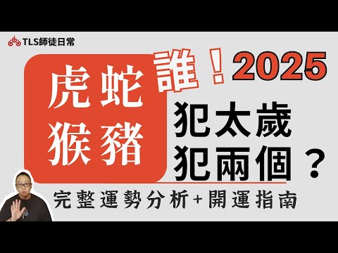 「不會吧！2025年犯太歲還犯兩個？完整破解開運指南｜虎蛇猴豬」