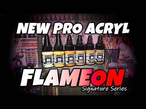 NEW Monument Hobbies Pro Acryl Signature Series Flameon Miniatures Paint Set Review!