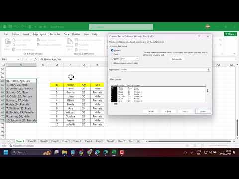 Convert comma separated list of data into columns in EXCEL Super fast 🔥🔥🔥