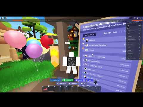 Im top 3 in the monthly wins leaderboard (roblox bedwars)