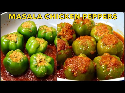 MASALA CHICKEN STUFFED PEPPERS In Delicious MASALA SAUCE