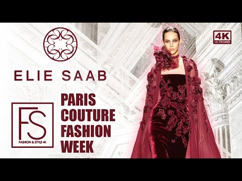 ELIE SAAB Haute Couture FW 2024-25 PARIS FASHION WEEK 4K Full Show Karolina Kurkova, Zhenya Katava