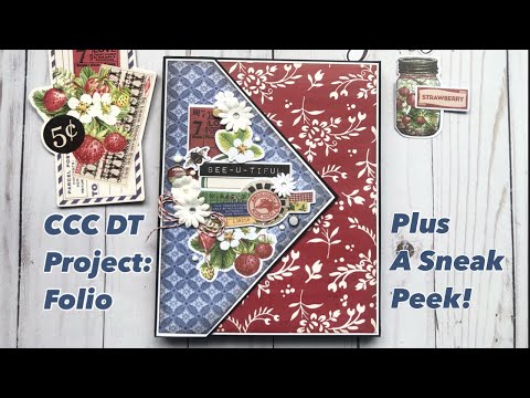 CCC DT Folio & tutorial on 49 & Market Folio Kit | Simple Stories Simple Vintage Berry Fields