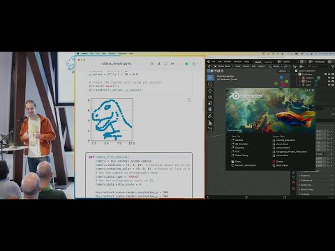 Using Jupyter Notebooks for data-driven visualisation workflows — Blender Conference 2024