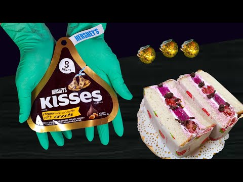 ASMR -hershey's kisses creamy milk chocolate with almonds to SandWich