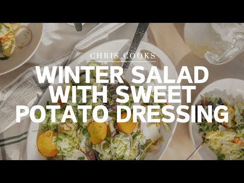 Winter Salad with Sweet Potato Dressing