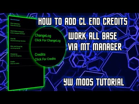 tutorial cara recode whatsapp menambahkan  change Log and credits work all base !