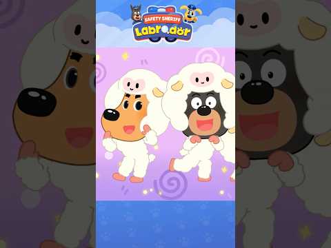 One Two Three | Kids Learn Number | Counting Sheep with Sheriff Labrador #shorts