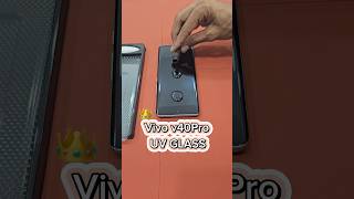 Vivo v40 Pro Uv Tempered Glass ￼Quick Paste 1Min Edge To Edge Protector No Border