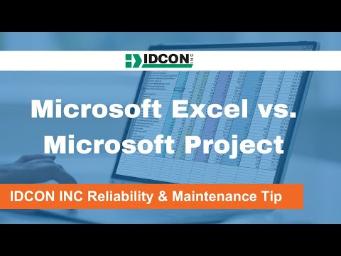 Microsoft Excel vs. Microsoft Project for Planning and Scheduling