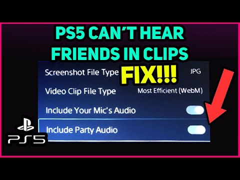 PS5 CAN'T HEAR FRIENDS IN CLIPS EASY FIX!!