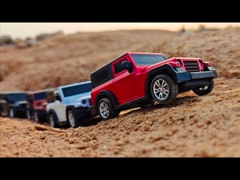 Unboxing Review Testing of Diecast Models of Mini Mahindra Thar | Off-Roading | Auto Legends |