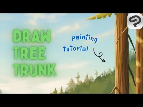 How to Draw Trunk like in the Anime Background - Clip Studio Paint Drawing Tutorial