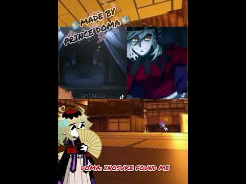 Doma reacts to videos about him Part 1| Inosuke meets Doma| Gacha| Demon Slayer|