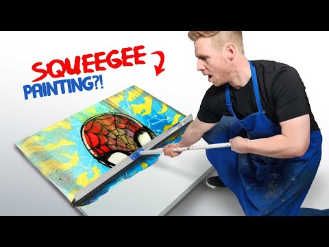 Can I PAINT with a Giant SQUEEGEE?!