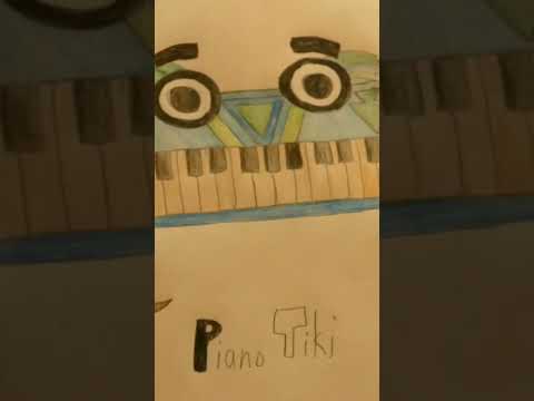 Dk country returns Piano custom tiki #art #drawing #dk