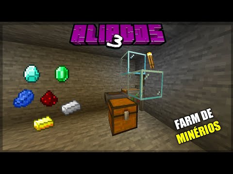 FIZ UMA FARM DE MINÉRIOS!! - ALIADOS 3 #2 (MINECRAFT BEDROCK 1.20)