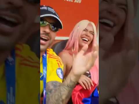 Karol G y Feid en la Final de La Copa América 🏆🇨🇴👸🏼💚