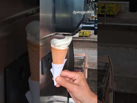 Vanillaberry Cone Ice-cream streetfood #shorts #youtubeshorts #streetfood