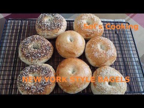 HOW TO MAKE NEW YORK STYLE BAGELS || 3 EASY FLAVOUR OF BAGELS RECIPE