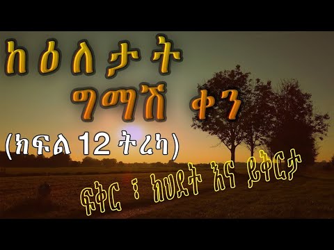 ትረካ ፡ ከዕለታት ግማሽ ቀን ክፍል 12 - አሌክስ አብረሃም - Amharic Audiobook - Ethiopia 2024 #tereka #abdibateno