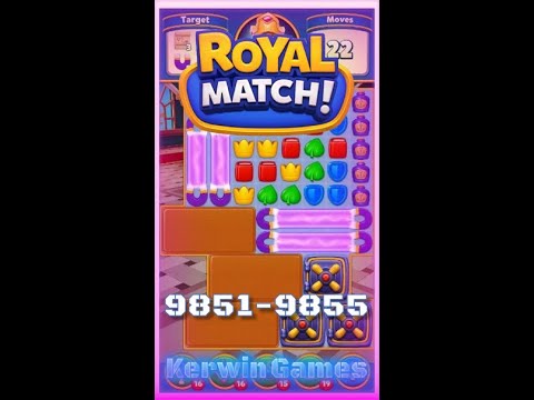 Royal Match Level 9851 9852 9853 9854 9855 - No Boosters Gameplay