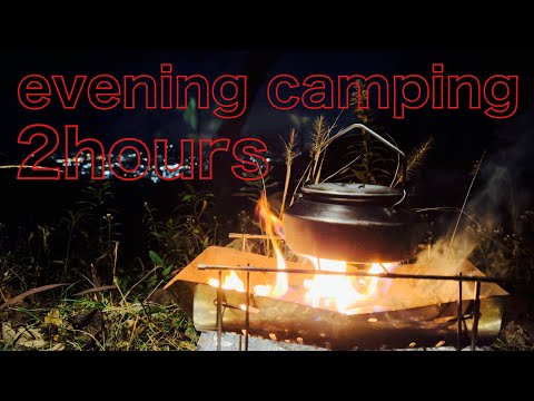 short time camping〜 夜景と焚き火と肉と珈琲と