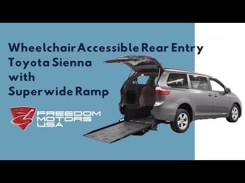 Demo of Accessible Toyota Sienna with Superwide Ramp | Freedom Motors USA