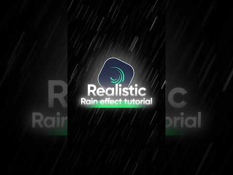 Realistic - Rain effect Turorial #alightmotiontutoral #shorts #hancybox