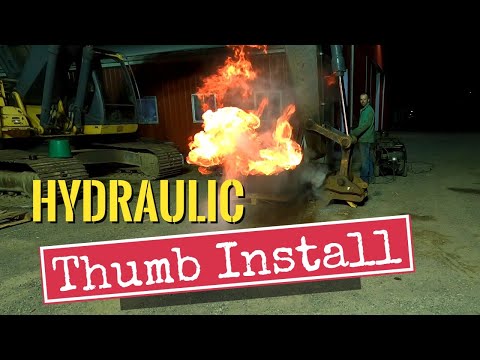 Installing a Hydraulic Main Pin Thumb