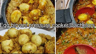 ಅತಿ ಕಡಿಮೆ ಸಮಯದಲ್ಲಿ ತಯಾರಾಗುವ ಈ ಮೊಟ್ಟೆ ಬಿರಿಯಾನಿ EGG BIRYANI PRESSURE COOKER/BACHELORS RECIPE