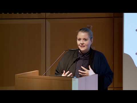 Karen Archey talks at the Michel Majerus Symposium at Mudam