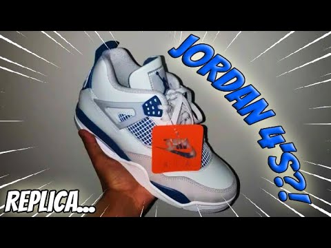 I BOUGHT MILITARY BLUE JORDAN 4’s FOR $100… #dhgate #jordan4 #sneakers