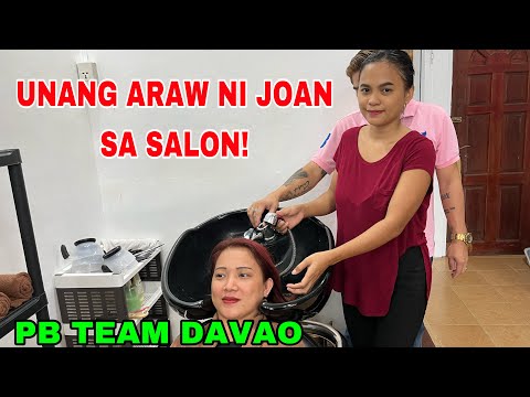 WOW! JOAN UMPISA NA MAG TRABAHO SA SALON NI MANG ELI.