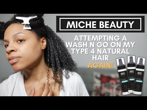 TikTok #MICHE Mousse Wash N Go on MY Type 4 Natural Hair | Defined Curls? FULL REVIEW