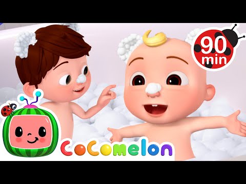 Baby JJ's Bubble Bath Play! 🧼🛁 | CoComelon Nursery Rhymes and Kids Songs | Animals for Kids