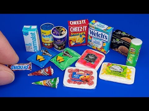 DIY Miniature food for doll Barbie | DollHouse | No Polymer Clay!